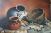 Wakima Basket and Grey Blanket by N. Gail Garrett